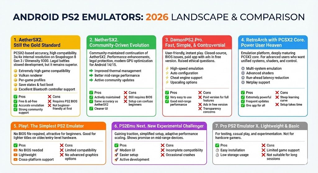 Top 7 PS2 Emulators for Android