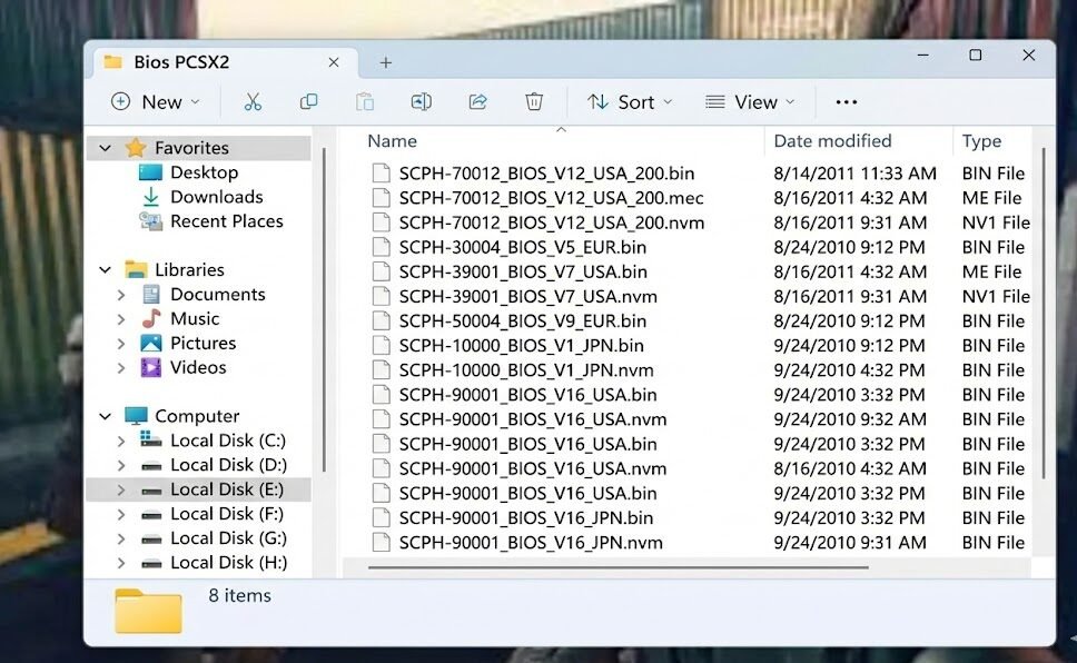 Popular PS2 BIOS Dumps by Console Model