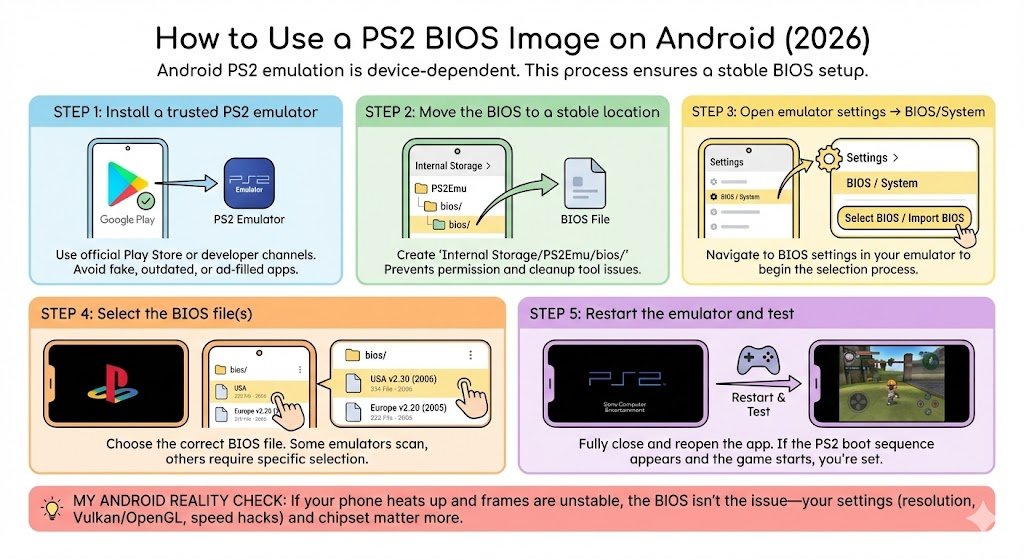 How to Use a PS2 BIOS Image on Android (2026)