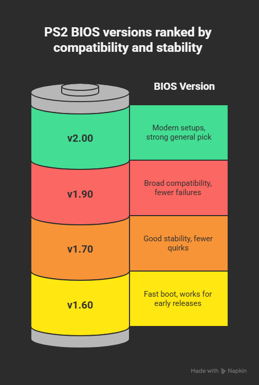 PS2 BIOS Version Numbers and Emulator Performance